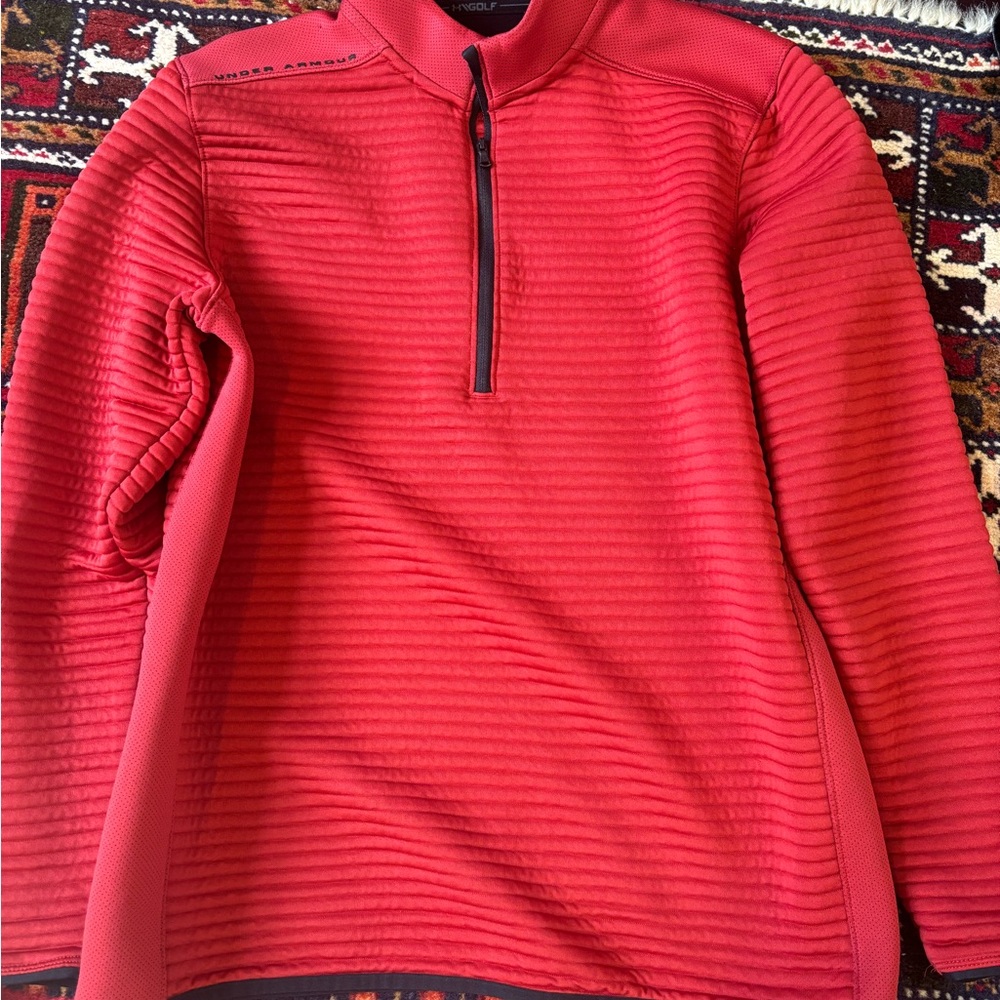 Under Armour Men's Zip Up Red Sweater